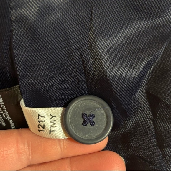 NWT- Per Una- Linen Button up Jacket in Midnight Blue - Picture 6 of 7